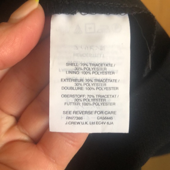 JCREW Dress with rouched waist and draped skirt, Black, 4 - Picture 9 of 10